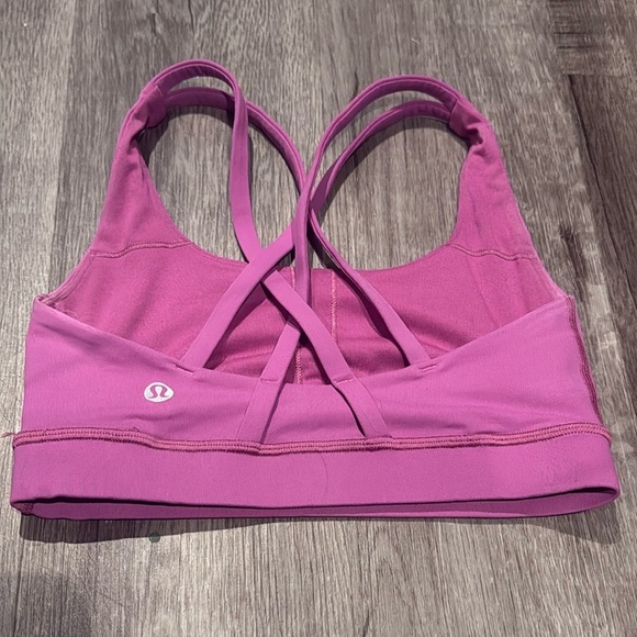 polar pink size 2 lululemon athletica energy bra - Picture 3 of 4